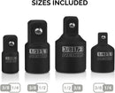 NEIKO 00298A Impact Extension and Socket-Adapter Set, 1/4-Inch Hex-Shank Drill Extension Set Made with CrV Steel, 7-Piece Kit