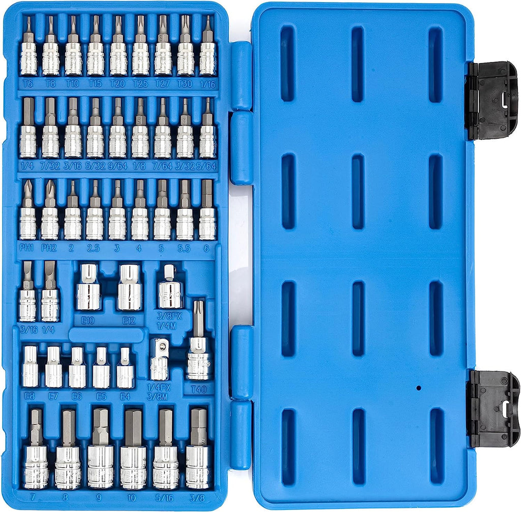 NEIKO 01145A Master Combination Bit Socket Set, 45 Piece Master 