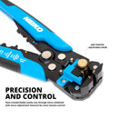 NEIKO 01926A 3-in-1 Automatic Wire Stripper, Cutter, and Crimping Tool, Auto Self-Adjusting Pliers that Cut up to 24 AWG, Electrical Pliers, Universal Wire Striper, Wire Peelers, and Crimper Pliers