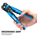 NEIKO 01926A 3-in-1 Automatic Wire Stripper, Cutter, and Crimping Tool, Auto Self-Adjusting Pliers that Cut up to 24 AWG, Electrical Pliers, Universal Wire Striper, Wire Peelers, and Crimper Pliers