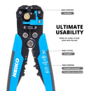 NEIKO 01926A 3-in-1 Automatic Wire Stripper, Cutter, and Crimping Tool, Auto Self-Adjusting Pliers that Cut up to 24 AWG, Electrical Pliers, Universal Wire Striper, Wire Peelers, and Crimper Pliers