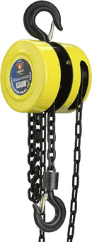 NEIKO 02183A Manual Chain Hoist | 1 Ton/2000 lbs Capacity | 20’ Lift | 2 Hooks | Manual Hand Lift Steel Chain Block Hoist