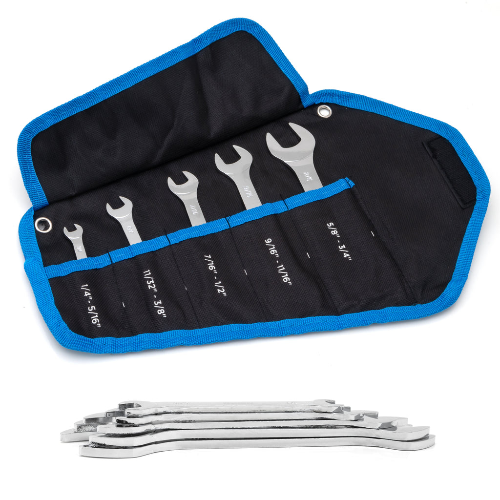 thumbnail image 2 of YnGia Double End Silver Wrench 7PCS Open Ended Spanner Ultra Thin 1.5 2 of 11