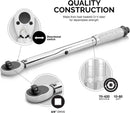 Neiko 03713A 3/8" Drive Adjustable Click Torque Wrench | SAE | 10-80 Foot-Pound | Chrome Vanadium Steel | 14" Length