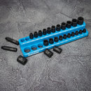 NEIKO 03974A Magnetic Socket Holder, 1/4” Drive, 1/8” – 5/8” SAE, Shallow & Deep Sockets Tray, Standard Socket Set Organizer, Socket Organizers for Toolboxes Trays, Scratch Free Mounting