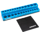 NEIKO 03974A Magnetic Socket Holder, 1/4” Drive, 1/8” – 5/8” SAE, Shallow & Deep Sockets Tray, Standard Socket Set Organizer, Socket Organizers for Toolboxes Trays, Scratch Free Mounting