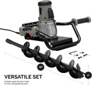 HILTEX 10525 Electric Post-Hole Digger, Earth Auger Drill, 1200-Watt 1.6 Horsepower Powerhead, 4-Inch Auger Bit