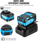 NEIKO 10883A Brushless Cordless Impact Wrench 1/2 Inch-Drive, 20-Volt Compact Impact, Cordless Power 1/2" Impact Gun for Car Tires w/Li-Ion Battery & Fast Charger, High Torque Electric Automotive Gun