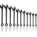 Neiko 03131A Jumbo Combination Wrench Set, Drop Forged Steel with Black-Oxide | Metric (34mm - 50mm) | 11 Piece Set