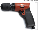 NEIKO 30096A 3/8" Air Drill | Composite Reversible Pistol Grip with Keyless Chuck | 90 PSI / 1800 RPM