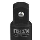 NEIKO 30249A Impact Adapter and Reducer Set | 5 Piece | Standard SAE Socket Adapter Sizes, 1/4, 3/8, 1/2" | Cr-V Steel | Impact Driver & Wrench Conversion Kit (Pack of 48, 240 Count Total)