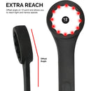Neiko 03131A Jumbo Combination Wrench Set, Drop Forged Steel with Black-Oxide | Metric (34mm - 50mm) | 11 Piece Set