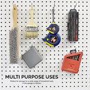 Neiko 53102A 6” Pegboard Hook Organizer Kit, 50 Pack, Hanging Hooks Set for Garage Organization, Great for Wall Hanging and Shelving, Tool Storage, Craft Organizing