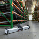 NEIKO 53418A 36-Inch Magnetic Pickup Sweeper with Wheels, Adjustable Handle, and Floor Magnet, Heavy-Duty Magnet to Pick Up Nails, 55-Pound Capacity