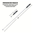 NEIKO 53425A Magnetic Pickup Tool, 25 Lb Telescoping Magnet Tool, 30" Long Extendable Magnet Pick Up Tool, Non-Slip Grip Magnetic Wand, Telescopic Magnet, 7" Short Magnetic Stick, Extra Strong Magnet