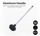 NEIKO 60180A Toilet Plungers, 3 Pack, Patented All-Angle Design, Heavy Duty, Aluminum Handle, Residential, Commercial, and Industrial Building Sanitation Use