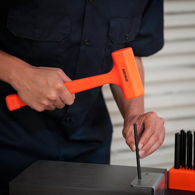 1 lb Dead Blow Hammer – Unibody Molded, Checkered Grip (20-Pack)