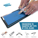 NANOLAP PSA Lapping Film, 5 Pc 9 Micron (1,800 Grit) Adhesive Polishing Paper, 8-1/2” x 11” Microfinishing Fine Sanding Paper, Sanding Film For Scary Sharp Sharpening System, Aluminum Oxide AO