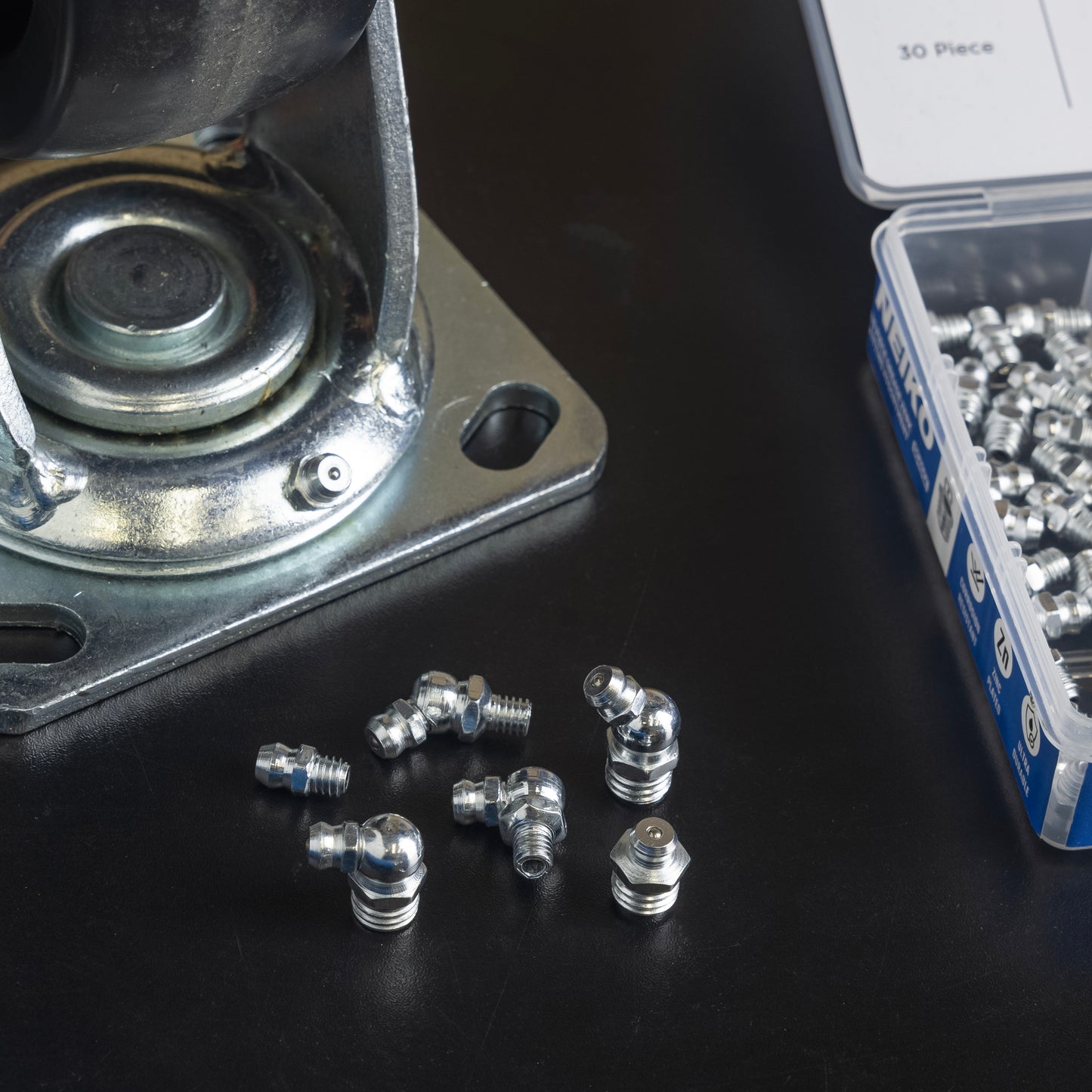 Metric Grease Fitting Assortment – M6 & M10 Zerk Fittings (110-Piece)