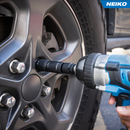 NEIKO 02281B 1/2" Drive Impact Flip Socket Set, Thin Wall Socket, 4 Piece Lug Nut Impact Socket Set, SAE and MM, 3” Extension Bar, Cr-Mo Steel, Impact Lug Nut Socket Set