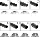 Neiko 02457A Lug-Nut Key Set, Wheel-Lock Removal Tool Kit for Aftermarket and Factory Wheel Tire Keys, SAE and Metric Lug Sockets, 16 Pieces