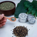 Master Grind Spice grinder for kitchen, Metal grinder for herbs, Manual Herb Grinder, 2.5 inch Aluminum Shredder, 54100G