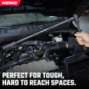 NEIKO 00248A 1/2-Inch-Drive Impact Extension-Bar Set, Impact Socket Extension Made with CrV Steel, 1/2 Impact Extension Set Includes 3-Inch, 5-Inch, 10-inch, 15-inch
