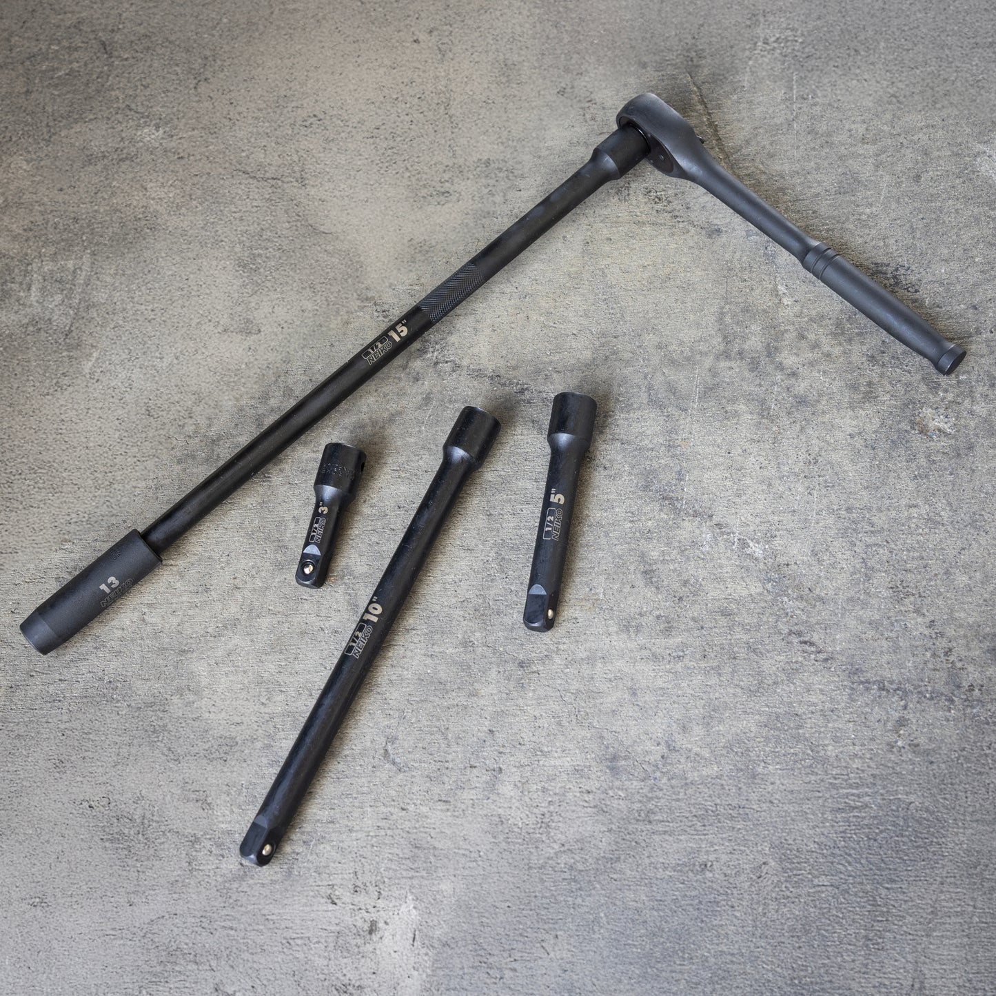 1/2” Drive Impact Extension Bar Set – CrV Steel (4-Piece)