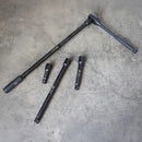 NEIKO 00248A 1/2-Inch-Drive Impact Extension-Bar Set, Impact Socket Extension Made with CrV Steel, 1/2 Impact Extension Set Includes 3-Inch, 5-Inch, 10-inch, 15-inch