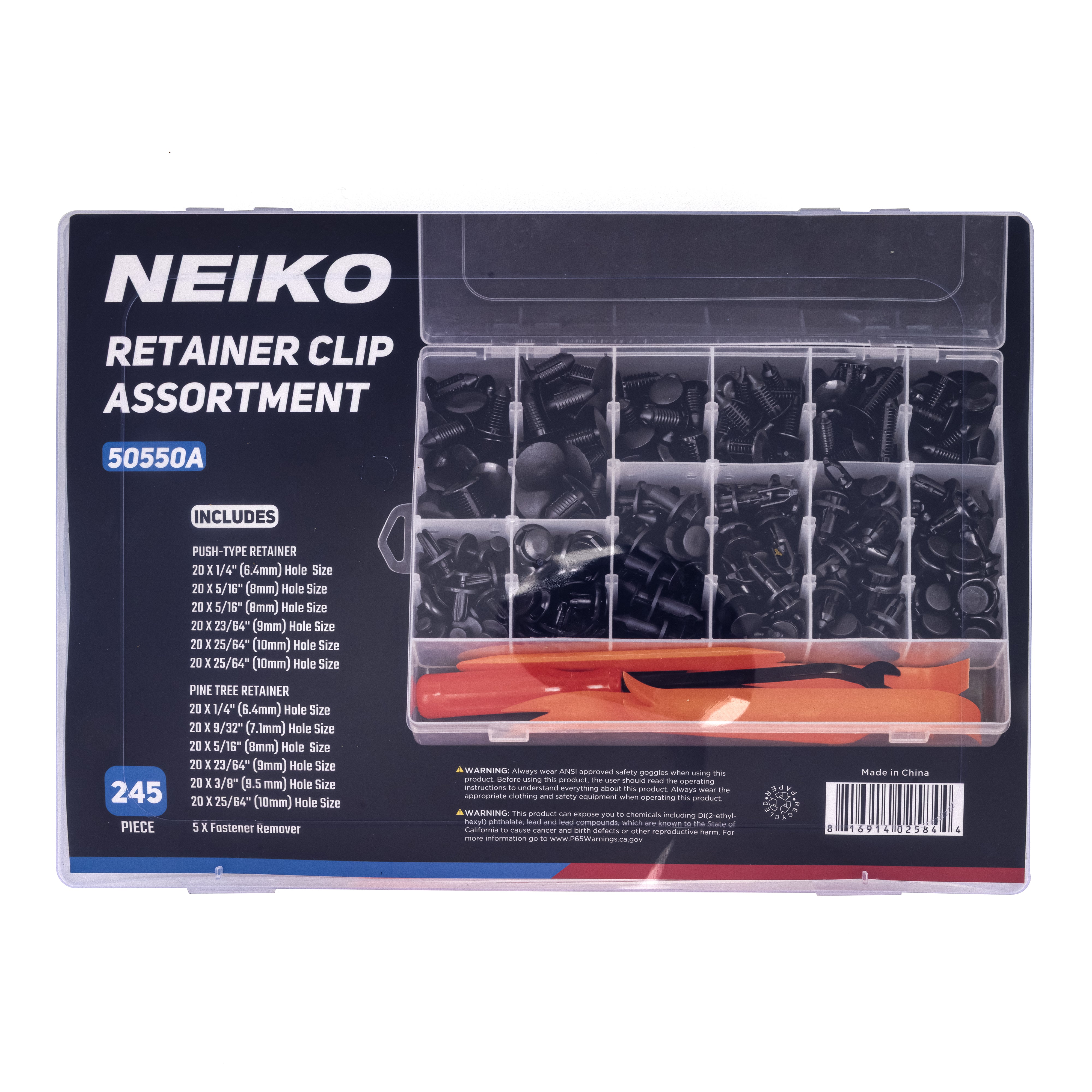 ぴこ NEIKO Automotive Retainer Clip Assortment – Bumper, Fende – NEIKO®