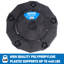 MAGNUM Yellow 32 Gallon Trash Can Set (Trash Can, Quiet Dolly, and Reinforced Lid), Construction Grade, Jobsite Ready, Non-Marking Wheels & Casters for Rolling Garbage CMTC-CLD0-32Y05 (5 Set)