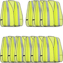 Neiko 53978A 10-Pack Universal High Visibility Mesh Safety Vest, 2-Inch Reflective Strip Design, Universal Size, Neon Yellow, Safety Vest for Men and Women, Adult Yellow Safety Vest