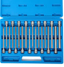 Neiko 10079A Extra Long Allen Hex Bit Socket Set, 18 Piece SAE and Metric Allen Socket Set, 3/8 Drive, 1/8" – 3/8 Inch & 3mm – 10mm, 6” Long Allen Hex Socket Bit Set, Allen Head Hex Key Socket Set …