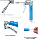 NEIKO 12012A Mini Grease Gun, Heavy Duty Pistol Grip Greaser, 4500 PSI, Mini 3oz Grease Cartridges for Grease Gun, Grease Gun with Zerk Fitting, 5.75” Straight Extension, Small Grease Gun Kit