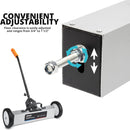 NEIKO 53415A 18” Rolling Magnetic Sweeper with Wheels, 45 Pound Capacity, Adjustable Handle & Floor Magnet Clearance Height, Metal Pick Up and Nail Magnet, Floor Sweeper for Construction, Shop, Etc.