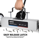 NEIKO 53415A 18” Rolling Magnetic Sweeper with Wheels, 45 Pound Capacity, Adjustable Handle & Floor Magnet Clearance Height, Metal Pick Up and Nail Magnet, Floor Sweeper for Construction, Shop, Etc.