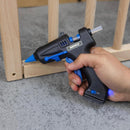 NEIKO 02660A Cordless Glue Gun, 15W Rechargeable Hot Glue Gun, 10 Glue Sticks Included, Wireless Anti Drip Nozzle Mini Glue Gun with Stand for Arts and Crafts, Mini USB Charging Port, Insulated Nozzle