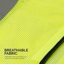 Neiko 53978A 10-Pack Universal High Visibility Mesh Safety Vest, 2-Inch Reflective Strip Design, Universal Size, Neon Yellow, Safety Vest for Men and Women, Adult Yellow Safety Vest