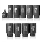 NEIKO 02531A 10 Piece 12 Point Socket Set 1/2” Drive, Lug Nut Remover, Spindle Nut Socket, Axle Nut Socket Set, Metric 29-39mm Socket 1/2 Drive Impact Set, Cr-Mo Impact Adapter, 3/4" -1/2” Reducer