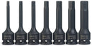 NEIKO 01131B 3/8-Inch-Drive Allen Socket Set, 3-Inch Length, 3/8-Inch Impact Hex-Bit Socket Set, SAE Hex Driver 3/16" to 1/2", CrMo Steel, Impact-Grade, 7-Piece Set