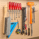Hiltex 53106 Pegboard Hook Assortment Set, 50 Piece Heavy Duty, Pegboard Hooks for Tools, Garage & Workshops Hooks and Holders, Accessories for Craft Room, Wall Storage Shelving Peg Hooks