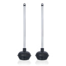 NEIKO 60170A Toilet Plungers | Dual Pack | Patented All-Angle Design | Heavy Duty | Aluminum Handle | Residential, Commercial, and Industrial Building Sanitation Use