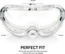Neiko Pro 53875B Clear Protective Lab Safety Goggles, Chemistry Lab Goggles, Scientific, Construction Goggles, Contractor, Woodworking, Anti-Fog and Splash, Includes Indirect Vent for Men and Women