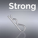 Neiko 50457A Cotter Pin Assortment Kit, 150 Piece Zinc Plated Steel Clips, Small Cotter Pins for Use on Hitch Pin Lock System, Assorted Cotter Pins, Hair Pin Assortment Kit, R Clips