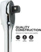 Neiko 03069A 3/4-Inch-Drive Extendable Ratchet Handle, 24-Tooth Reversible Ratcheting Feature, Extends 24 to 39 3/4 Inches