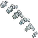NEIKO 50463A Grease Fitting Assortment | 110 Piece | SAE | Straight and Angled Zerk Kit | A3 Steel | For Angled Grease Guns, Bearing Housings, Mechanical Component Lubrication
