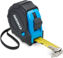 NEIKO 01597A Measuring Tape 25 Feet (7.5 Meters) Maximum Length | 1/8 Inch Easy Read Dual-Side SAE Markings on Tape Measure | True Zero Dual Magnetic Hooks | Impact Resistant ABS case