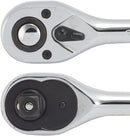 Neiko 03103A 1/2 Inch Ratchet Wrench, 72-Tooth Reversible Ratchet, Quick Release 1/2 Drive Ratchet, 10 Inch Oval Head Socket Wrench, CR-V Steel Rachet Wrench