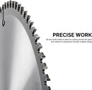 NEIKO 10768A 12" Carbide Chop Saw Blade, 80 Tooth with 1-Inch Arbor, Compatible with Miter, Table, Radial Arm, Cut-Off, Standard Circular Saws, for Home Building, Construction, Woodworking, Forest
