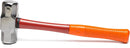 NEIKO 02867A Fiberglass Sledge Hammer 3.3 Pound Heavy-Duty Forged Steel Rubber Grip Handle Mirror Polished Head